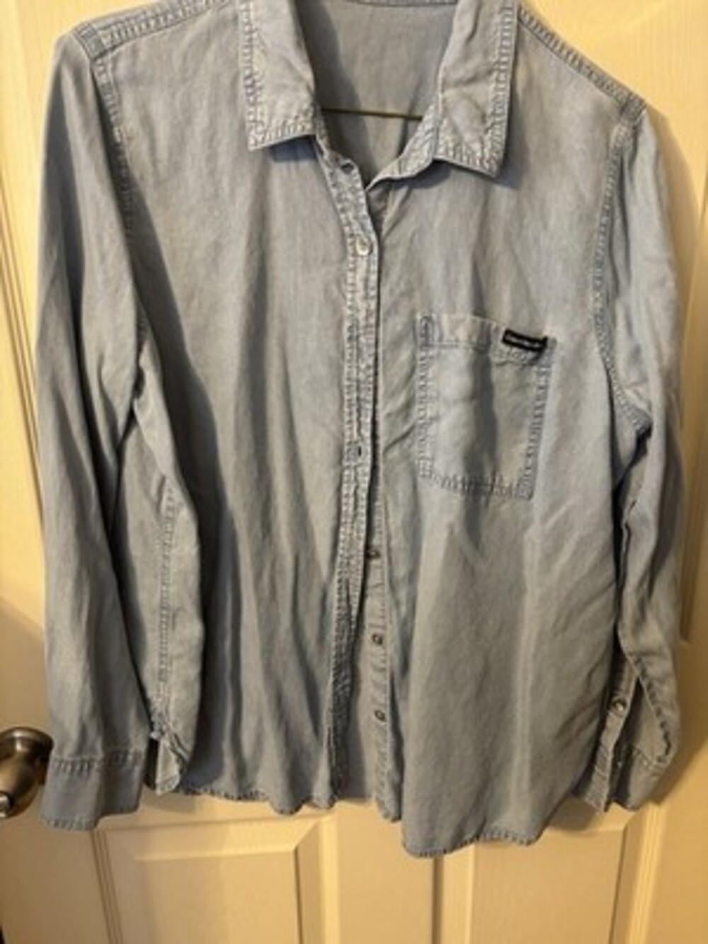Calvin Klein Jeans Chambray Button Up Shirt Size L